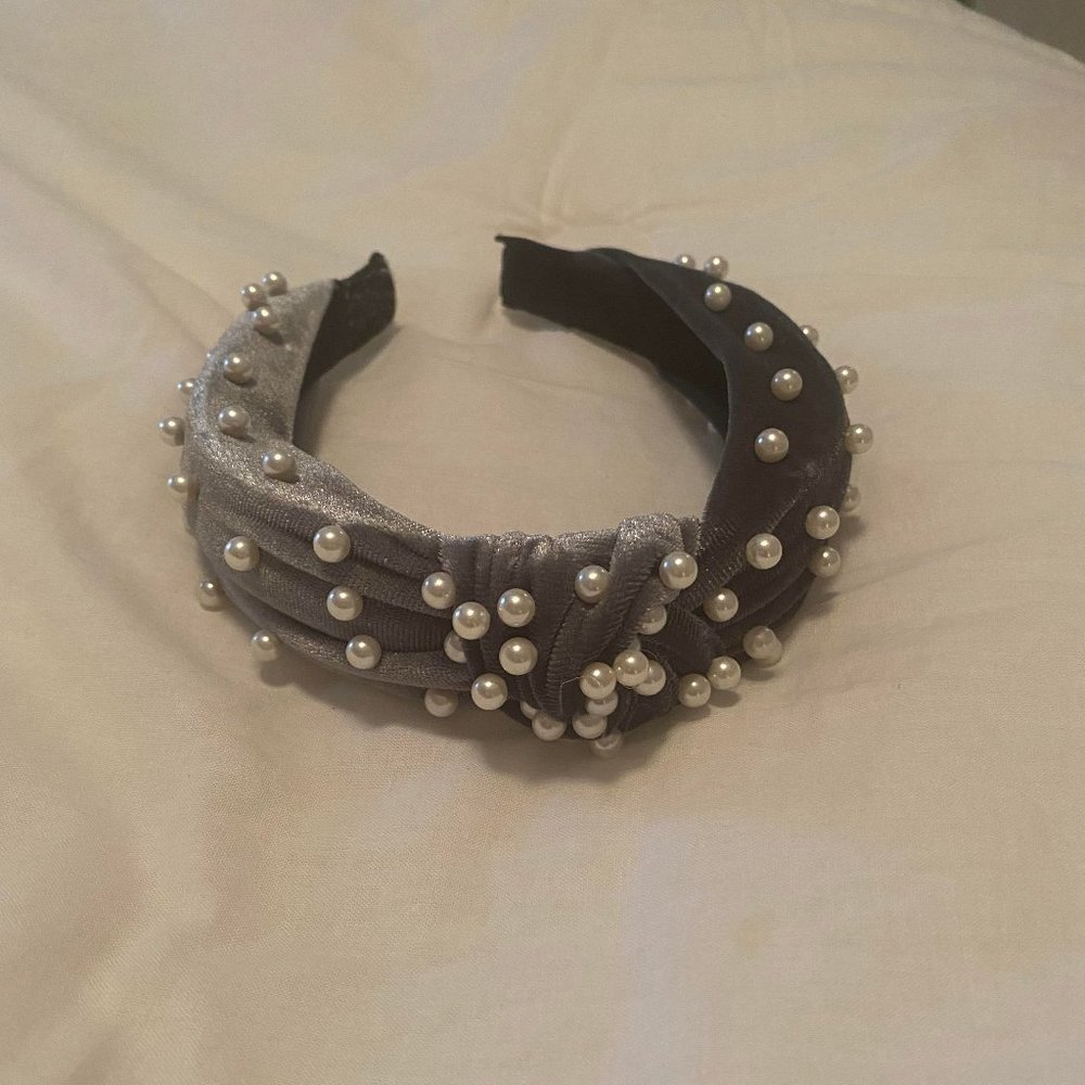 Silver/Gray Knot Headband